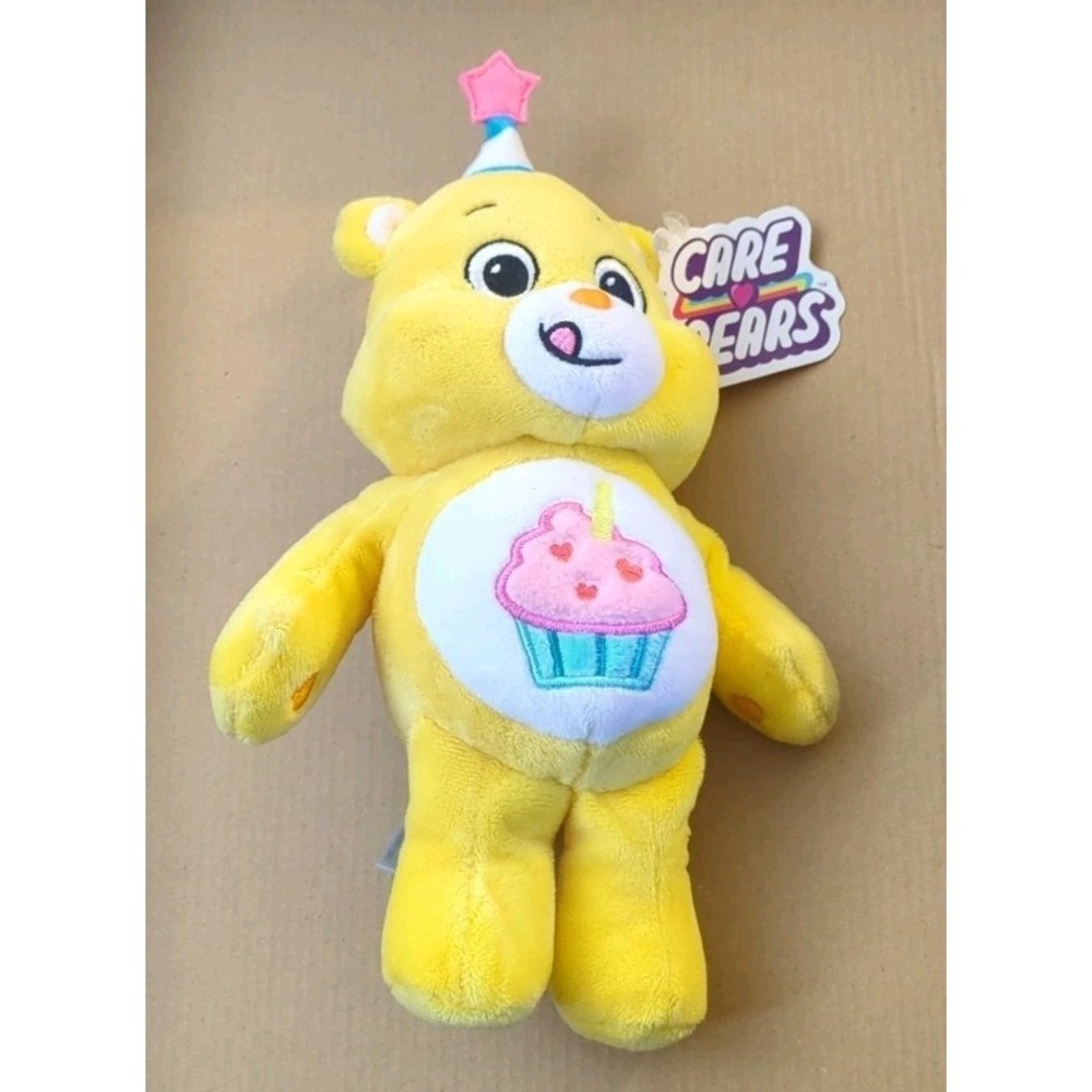 Yellow Birthday Carebear 18" Nwt